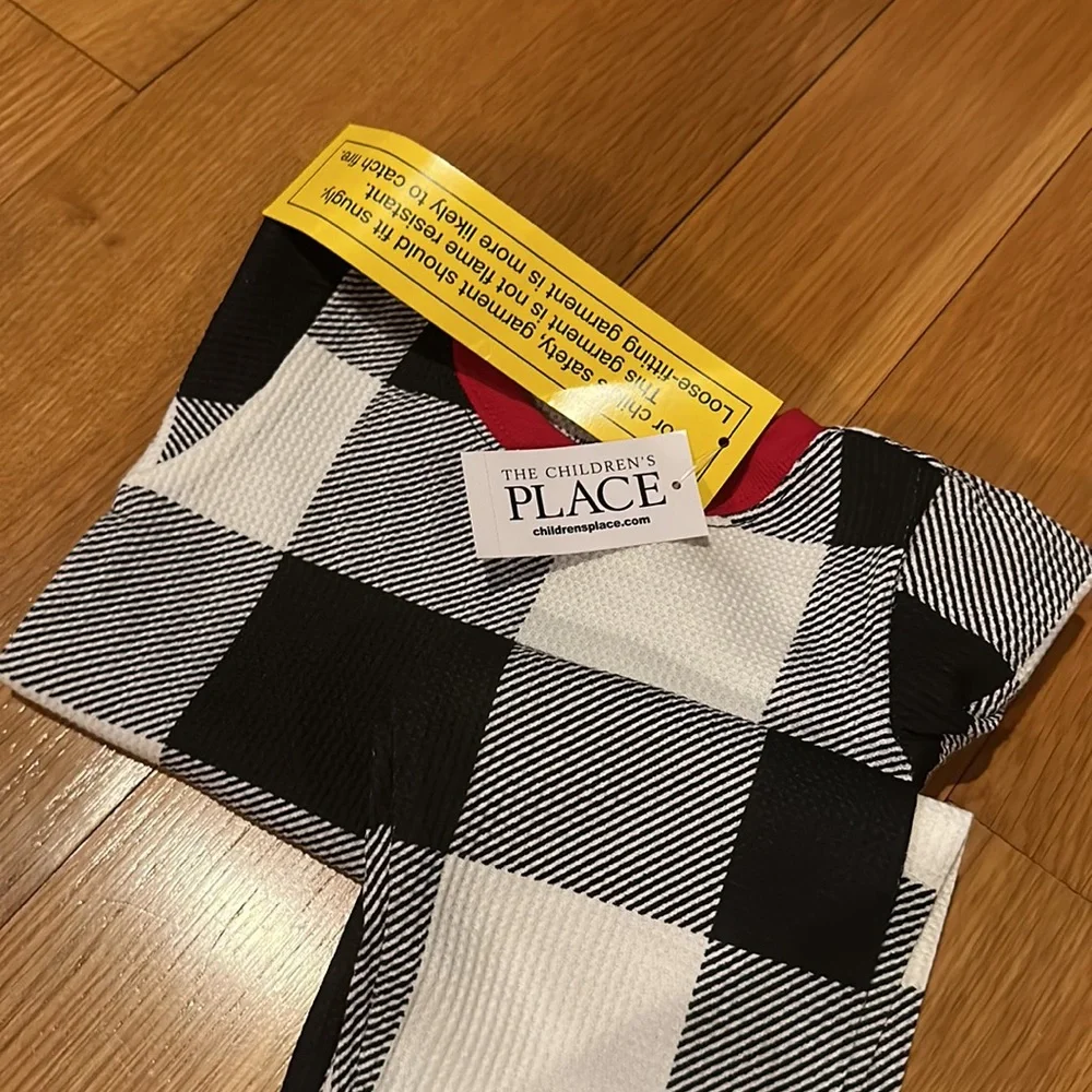 THE CHILDREN’S PLACE unisex kidsThermal Buffalo Plaid Snug Fit Cotton Pajamas